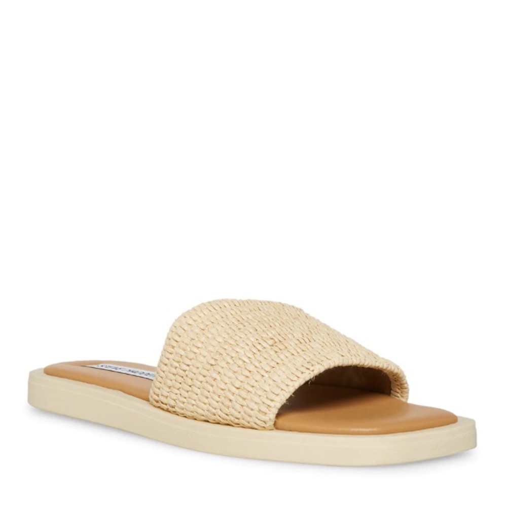 Steve Madden “Leigh Natural” Women’s Slides, Size 11, NWT